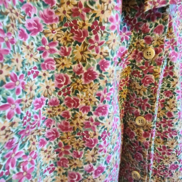 Willow Ridge Floral Blouse - Pink and Green - Picture 6 of 12